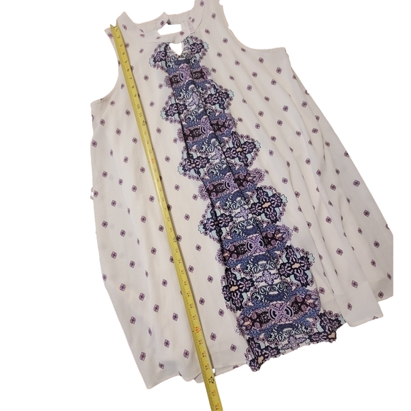 Xhilaration Sleeveless Dress White, Purple - XXL - Picture 4 of 10